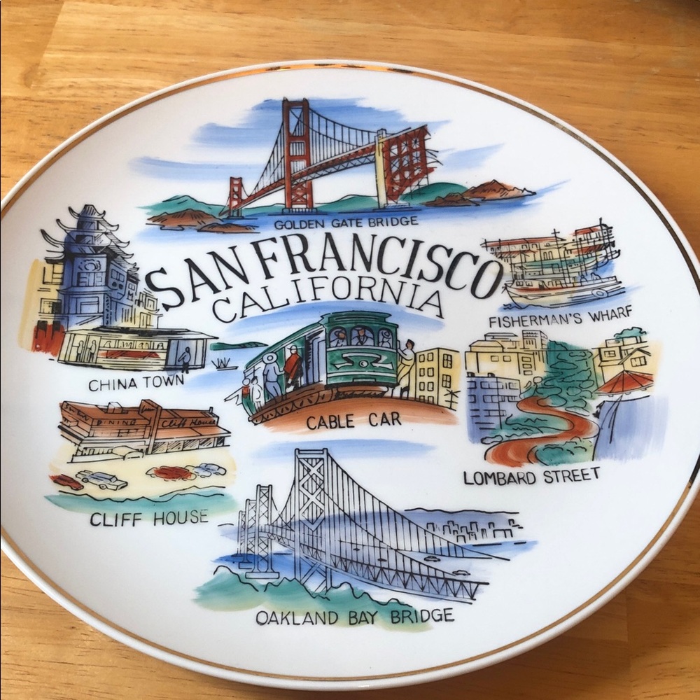 SanFrancisco California rare Souvenir plate